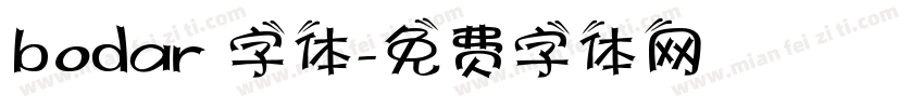 bodar 字体字体转换